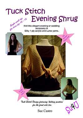 Tuck Stitch Evening Shrug